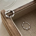 Simple Design 925 Sterling Silver Geometric Rice Shape Stud Earrings Women Gifts Jewelry