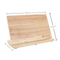 Natural Magnetic Solid Wood Durable Kitchen Knife Holder and Stand