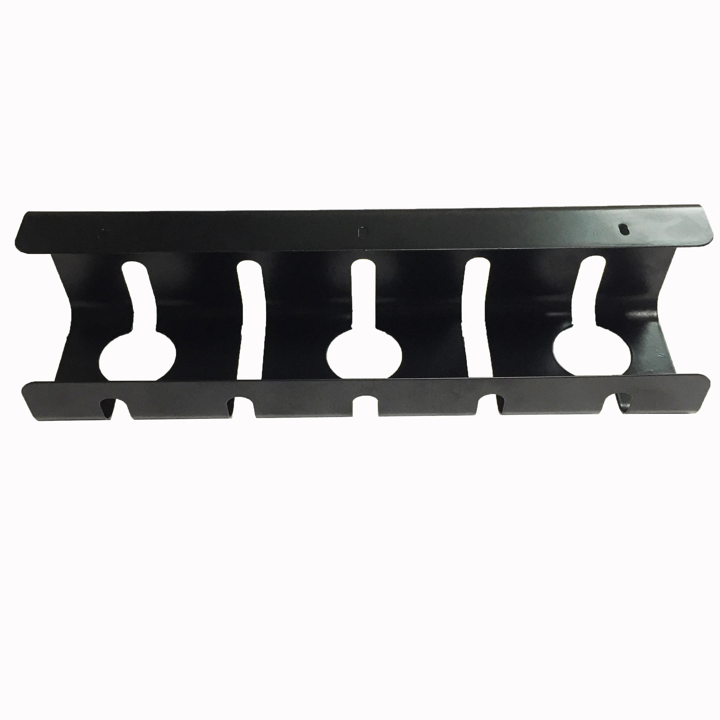Direct Supply Under Desk Cable Management Silver Black Metal Tray Wire Cord Organizer Cable Tray