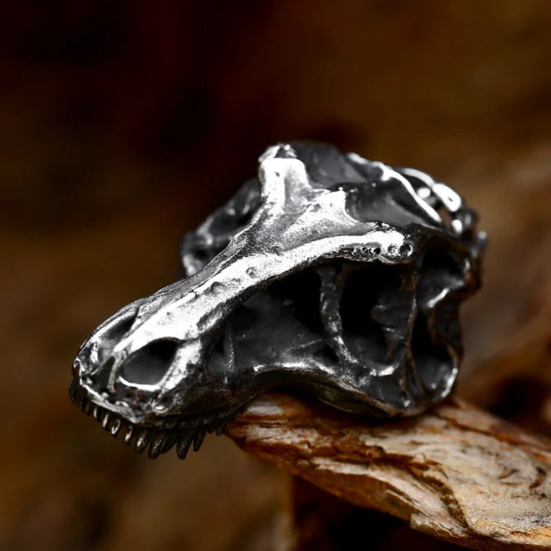 SS8-748P 2023 New Creative Design Skull Dinosaur Head Pendant Retro Punk Biker Cool Jewelry for Men Gift