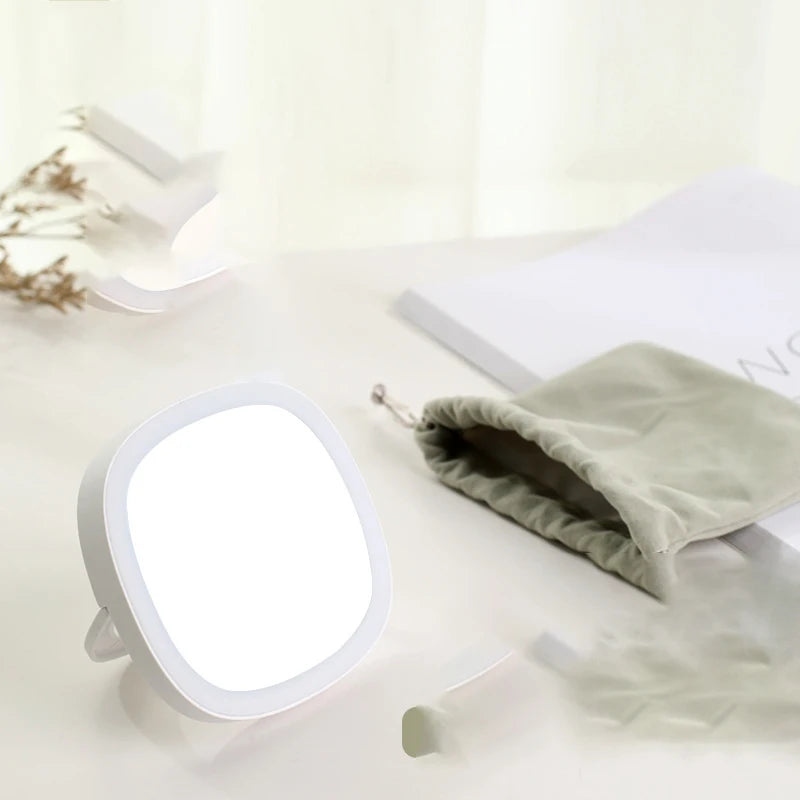 Candy Makeup Mirror Portable Rechargeable LED Light Cosmetic Mirror New Creative Gift for Beauty Smart Beauty Mirror