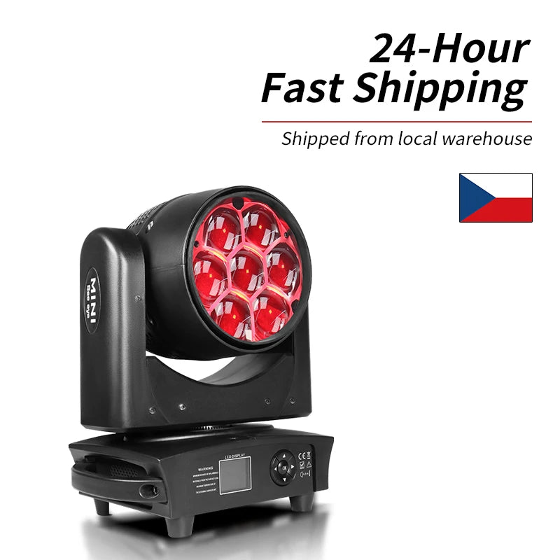 AICPOSE Professional 7x40w LED Bee Eye Moving Head Light with Pixel Control Rgbw Moving Head Light