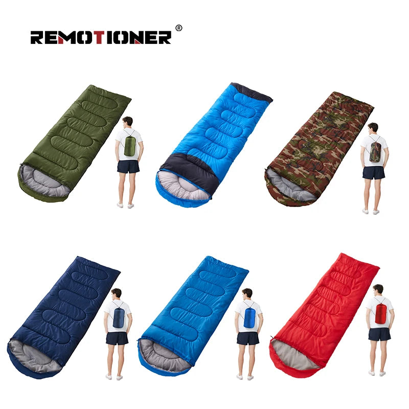 Winter -20 Hiking Emergency Lightweight Backpacking Compact Camping Envelope Sleeping Bags for Adults