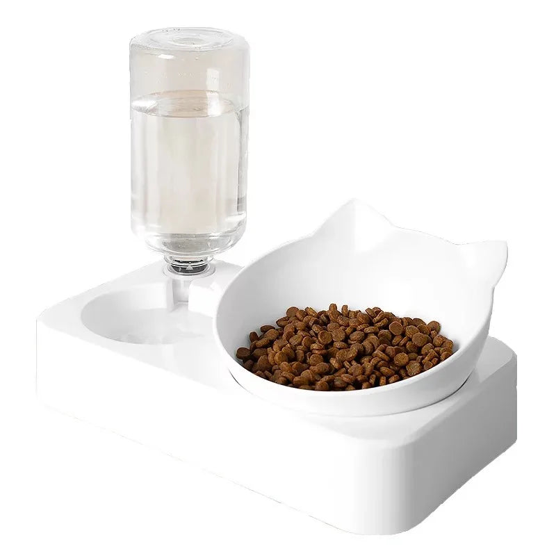 Automatic Dog Cat Puppy Water Food Bowl Pet Accessory Plastic Dog Drinking Bowl Custom Dog Bowl Stainless Steel Double Non-slip