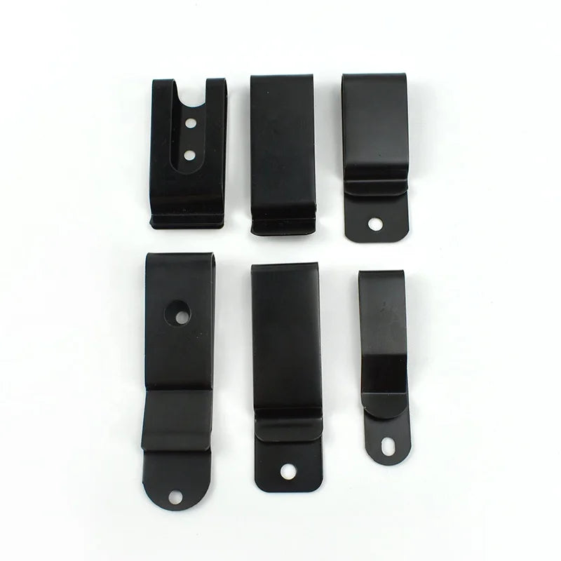 Deepeel BF219 25*55mm DIY Accessories Leather Sheath Waist Pack Belt Spring Clip Pinch Cock for Luggage