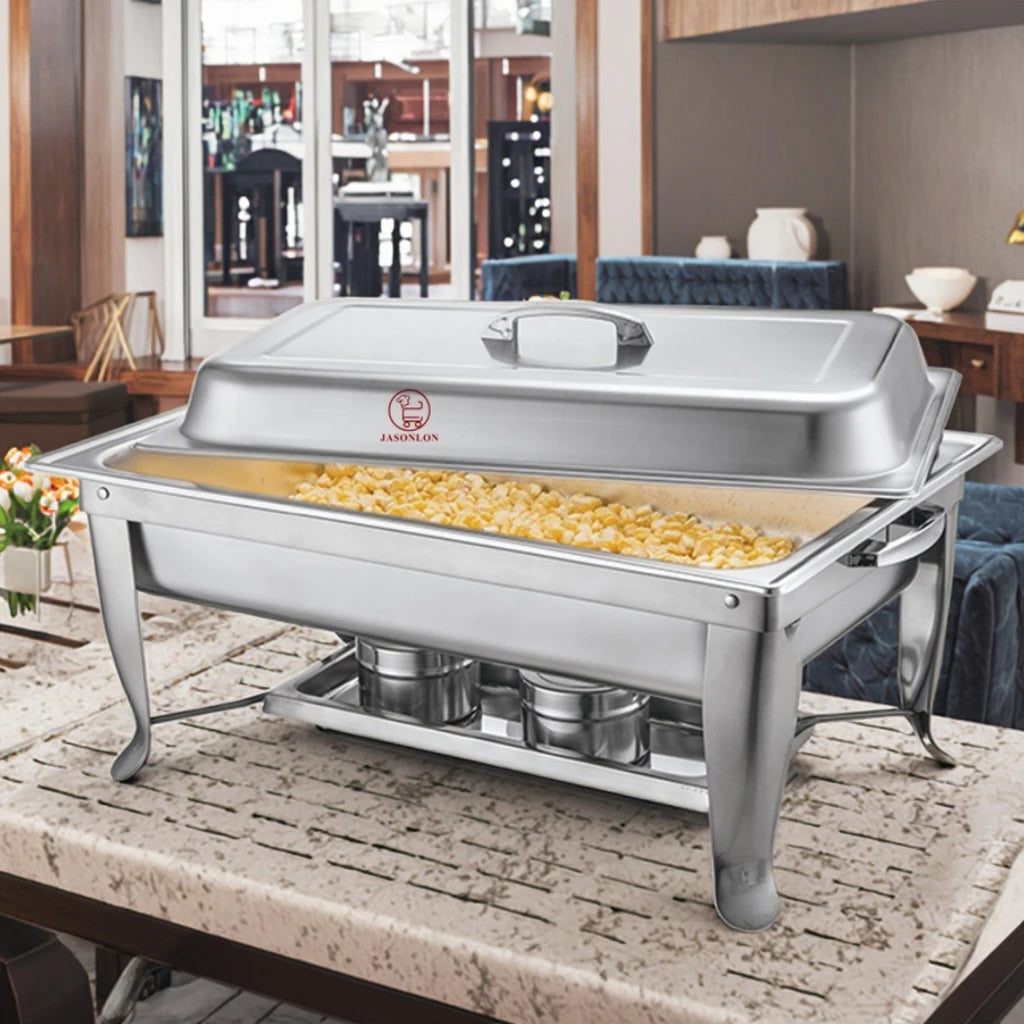 Restaurant Hotel Catering Equipment Chafing Dish Stainless Steel Electric Heating Smart Digital Control 9L Capacity Chafer