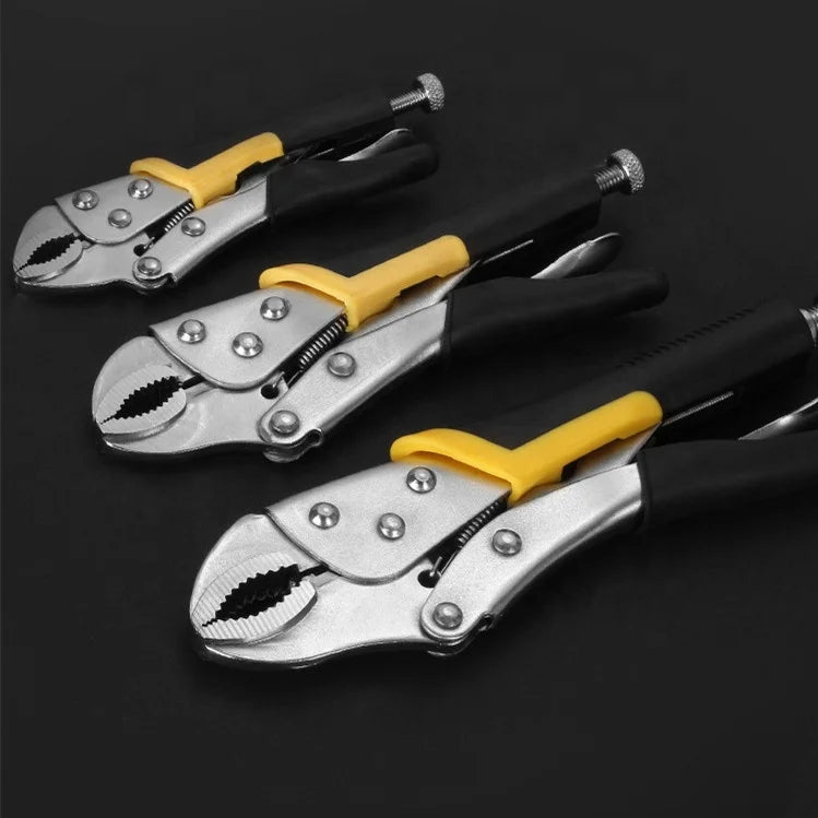 YTH 5in 7in 10in  Ground Mouth Adjustable Screw Quick Release Gripe Clamping pliers locking pliers