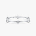 Ailmay Real 925 Sterling Silver Fashion Zirconia Geometric Design Stackable Thin Finger Ring for Women Wedding Fine Jewelry Gift