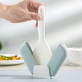 Creative Automatic Opening and Closing Rice Spoon Kitchen Vertical Dust-proof Rack Household Plastic Rice Spoon Storage Rack