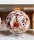 Natural Mexican Agate Geode Sphere Ball Healing Crystals Semi-precious Stone Crafts for Home Decor