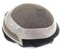 Emeda P2 Lace Front with PU Around Toupee for Men Indian Remy Human Hair