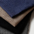 Winter Scarf for Men Black Grey Scarves 100% Cashmere Plain Scarf for Men