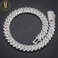 Wholesale Luxury Affordable Price Handmade Jewelry Copper 16mm Three Rows Iced Out CZ Cuban Link Chain Men Jewelry