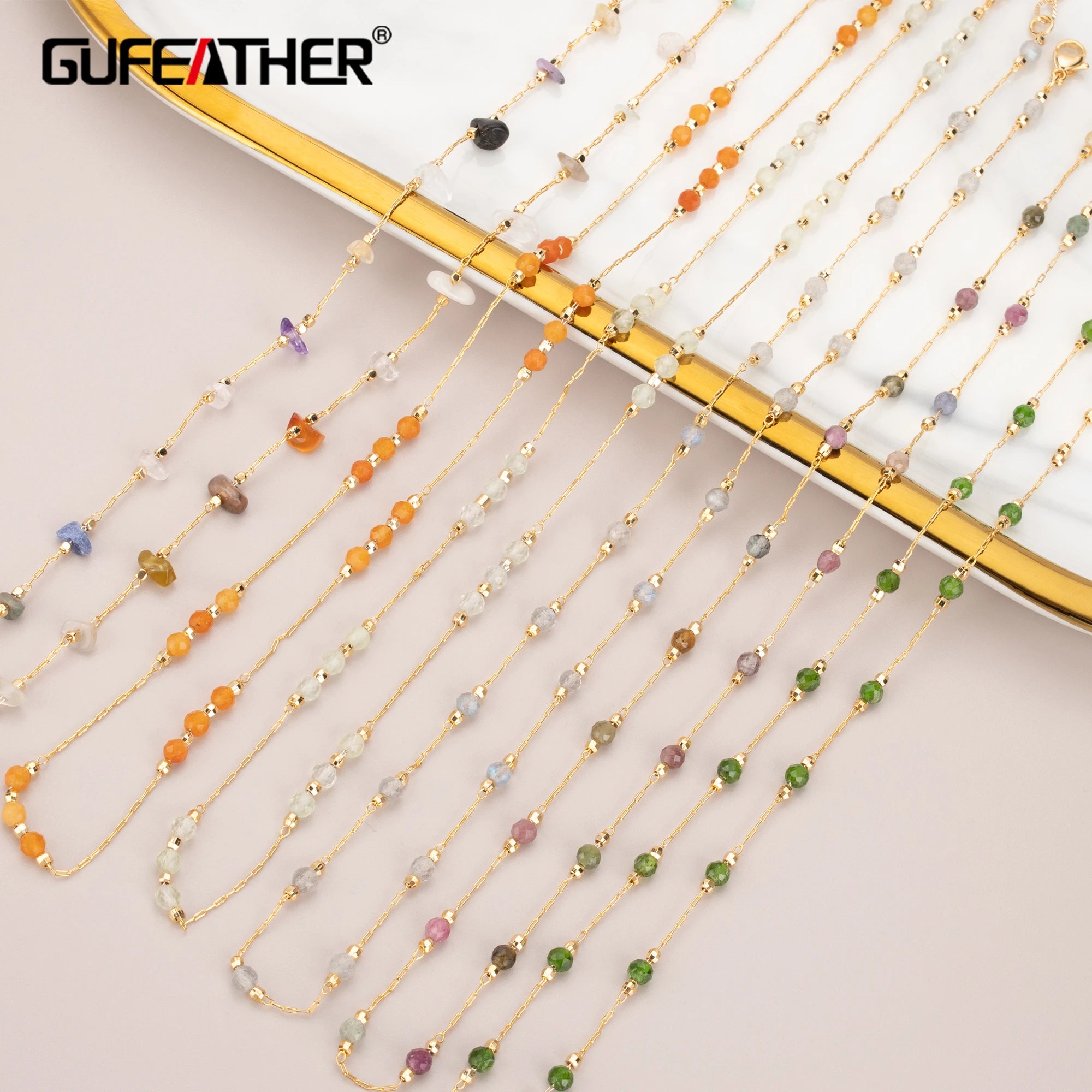 JN05 High Quality Fashion Jewelry Necklace Nickel Free 18K Gold Plated Copper Handmade Natural Stone One Piece/Lot