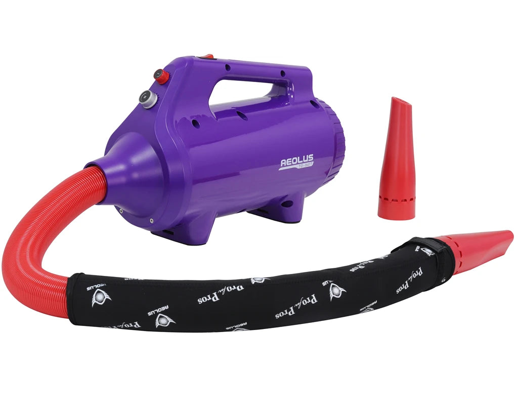 TD-941T-Purple Aeolus Single Motor Dryer 1800W Pet Dryer Dog Hair Dryer
