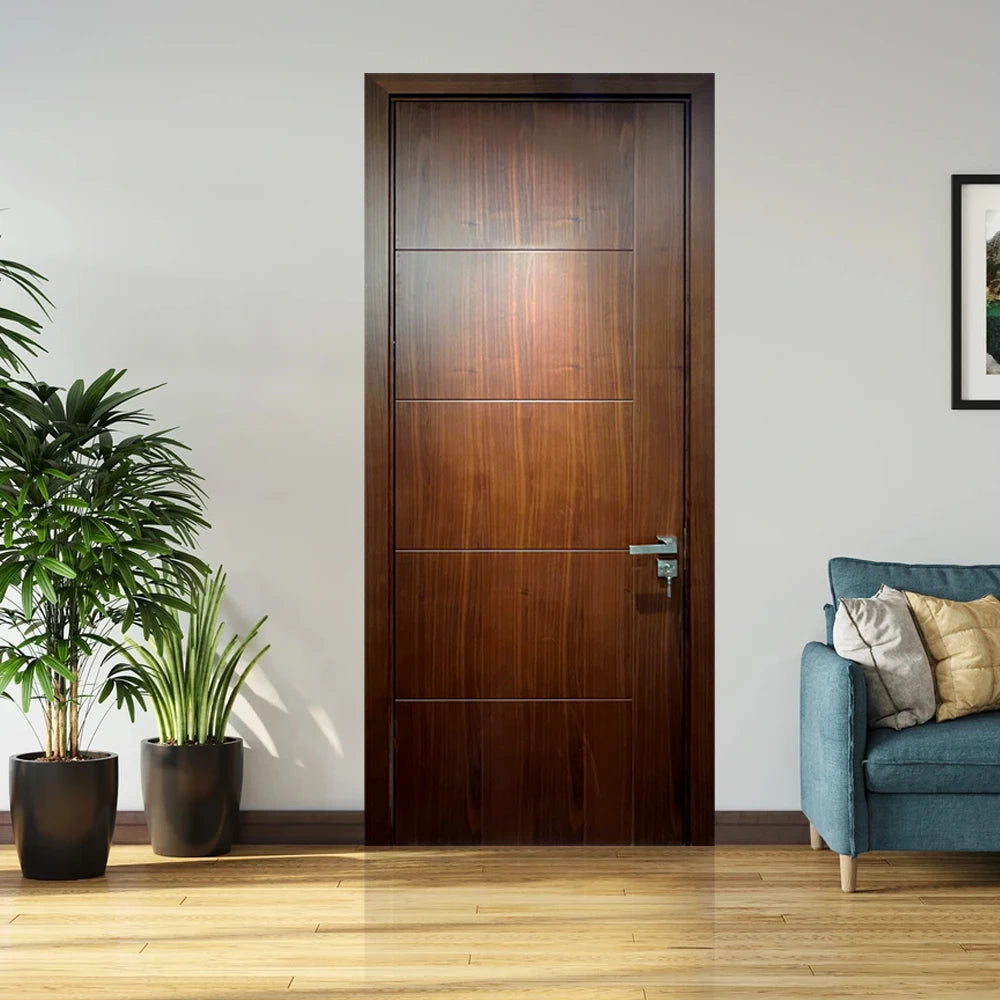 Modern Designed Internal MDF Wooden Door with Finished Surface for Interior Bedroom Apartment Exterior Use for Home Renovations