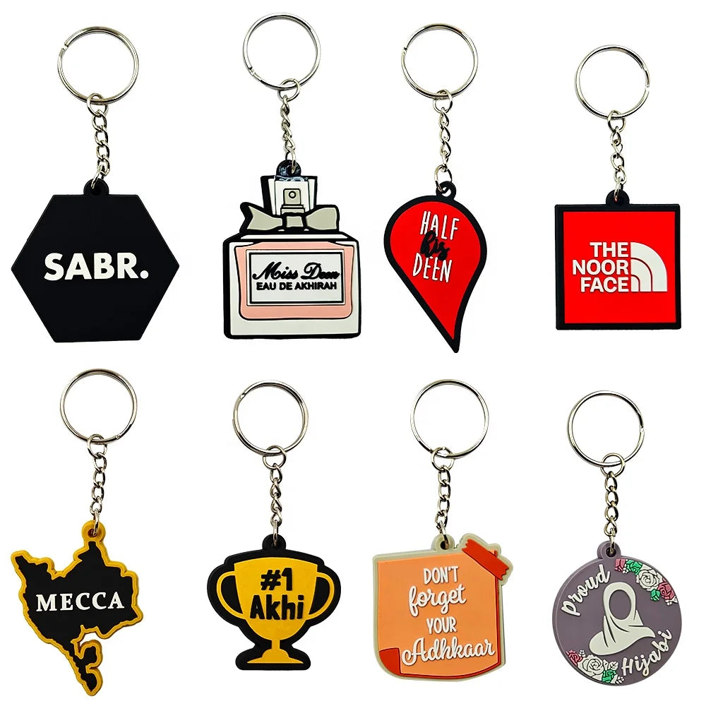 OEM Custom Soft PVC 3d Keychain Rubber Keychains Silicone Keyring Cartoon Cute Key Chain