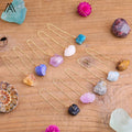 Crystal Earrings Gold Plated Chunky Dangle Natural Gemstone Birthstone Wedding Fashion Gifts Wholesale Jewelry