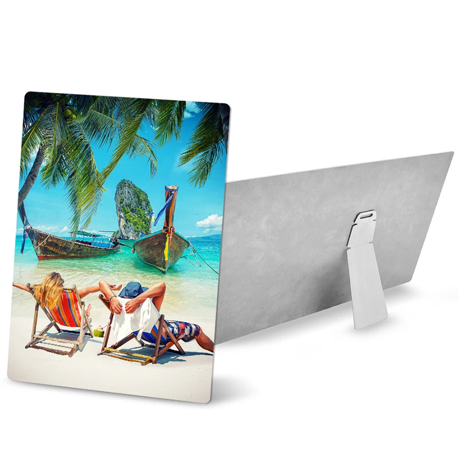 Topjlh Sublimation Aluminium Sheet A4 and A3 Sizes Sublimation Customized Printing Coated Aluminum Sheet White Color Gold Color