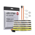 High Density Products DC24V 2700k to 6500k 640leds/m Dimmable Tunable Dual White Cob Cct Led Strip