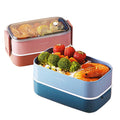 2 Stackable  BPA Free Microwave  Lonchera Lunch Container With Divider Insulated Bento  Plastic Lunch Box for Kids