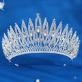 Miallo Fashion Zinc Alloy Jewelry Full Rhinestone Pageant Queen Crown Tiaras for Women Bridal Hair Accessories