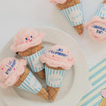 New South Korea Eco-Friendly Plush Pet Dog & Cat Toy Sniff Hidden Ice Cream for Slow Food Fun Finding Toy