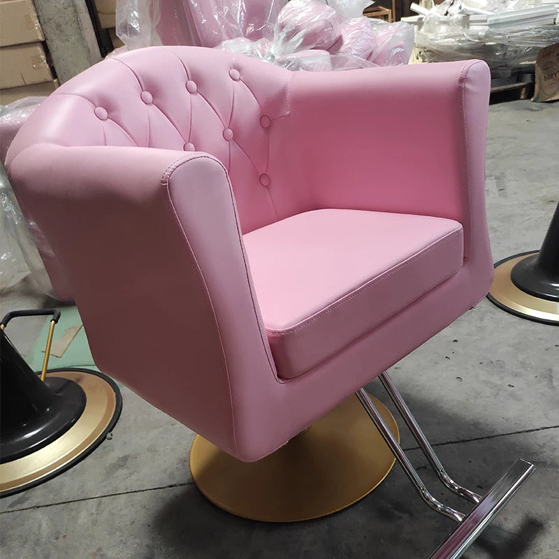 Foshan Zhongsibo Factory Comfortable Pink Hair Styling Barber Chair