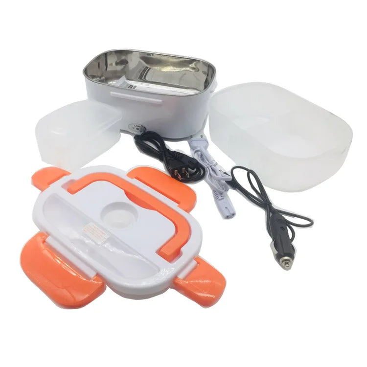 Hot Selling Food Portable 304 Stainless Steel Bento Tiffin Self Heating Electric Food Warmer Lunch Box