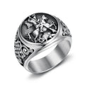 Men's Retro Styling Gold Plated Stainless Steel Classic Ring for Party or Gift Fashion Jewelry