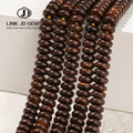 JD 8*4mm 10*4mm Natural Wood Coconut Shell Beads Brown Coconut Shell Shape Loose Spacer Bead for Jewelry Making
