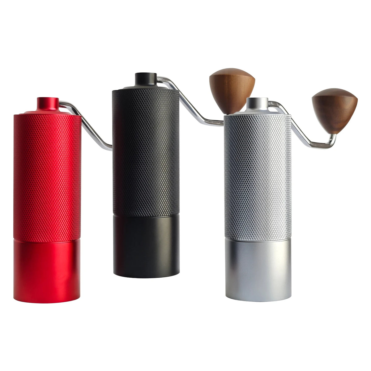 Al-Alloy Body 420 Stainless Steel Burr Homeuse Espresso Mini Small Hand Mill Portable Manual Coffee Grinder with Wood Handle
