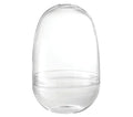 Custom Made Decorative Hand-blown Clear Egg-shape Glass Landscape Terrarium for Indoor Plants
