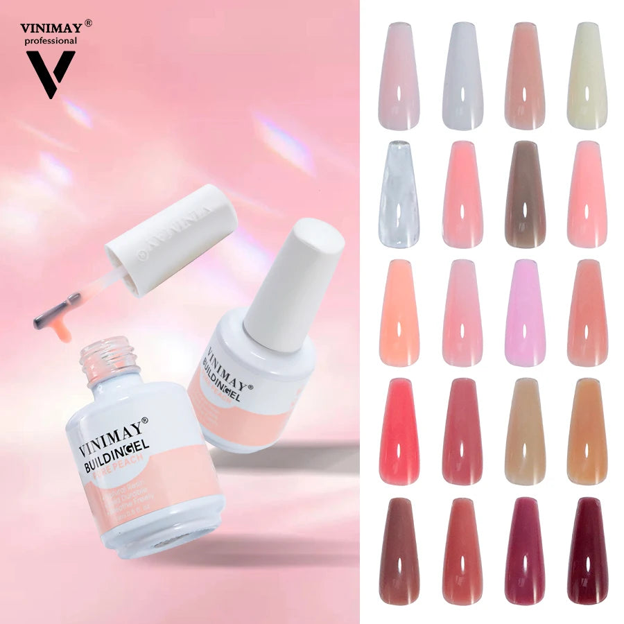 VINIMAY Factory Customized Uv Gel Builder 1kg No Burn Nail Extension BIAB Gel Builder Wholesale Build Gel in Bottle With Low MOQ