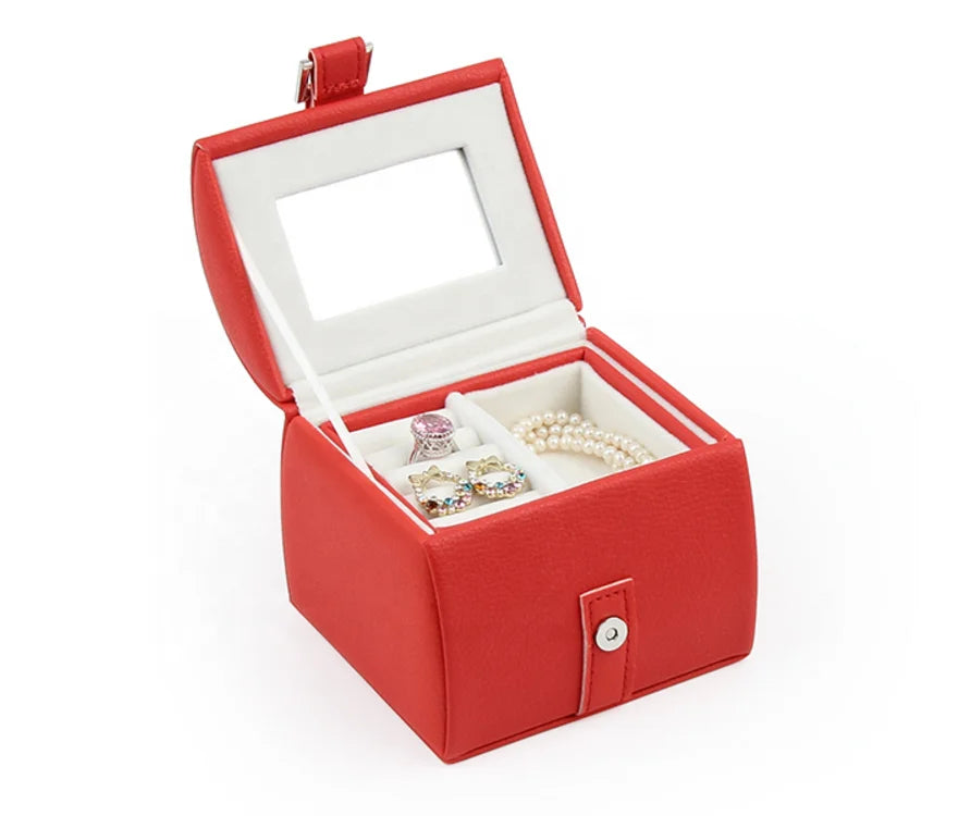 Portable Jewelry Storage Box Luxury PU Leather Ring Earring Packaging Waterproof Jewelry Organizer MegaBDM