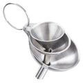 Kitchen Food Grade Metal Funnels Set Stainless Steel Small Oil Funnel Small Kitchen Gadgets