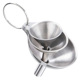 Kitchen Food Grade Metal Funnels Set Stainless Steel Small Oil Funnel Small Kitchen Gadgets