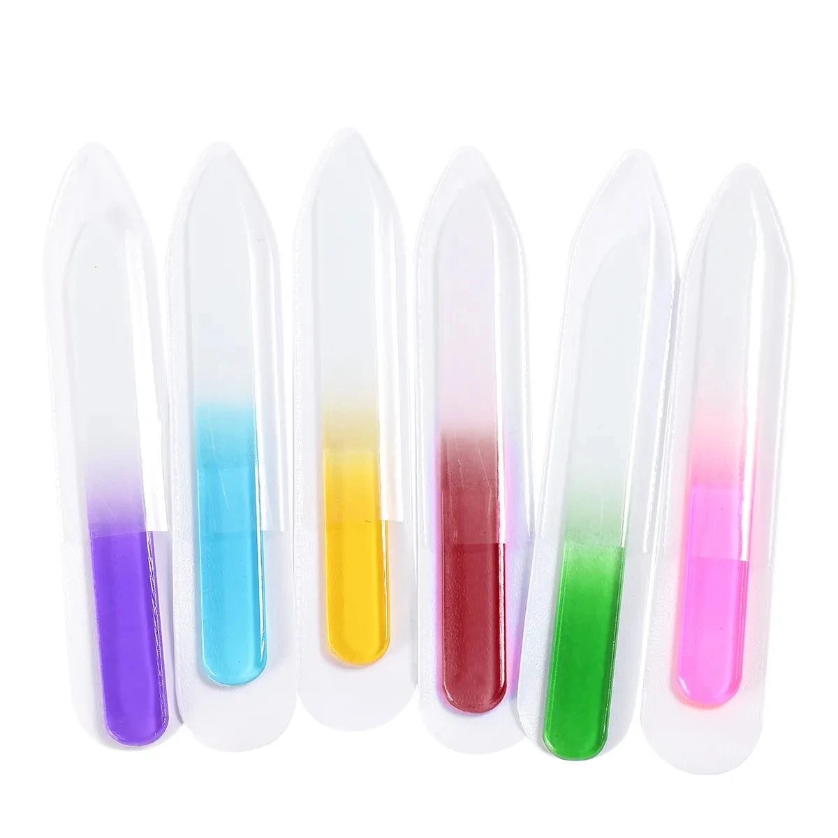 Wholesale Double Sided Glass Crystal Nail Files Fingernail Files Czech Glass File with Case