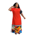 New Women Casual African Print Kitenge Designs Traditional Dress Free African Print Dresses Elasticity African Print Fabric