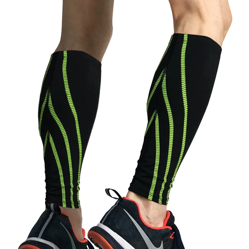 Oem Women Man Unisex Silicone Anti-slip Colorful Stretch Fitness Exercise Sports Moderate Compression Calf Support Sleeve Cover