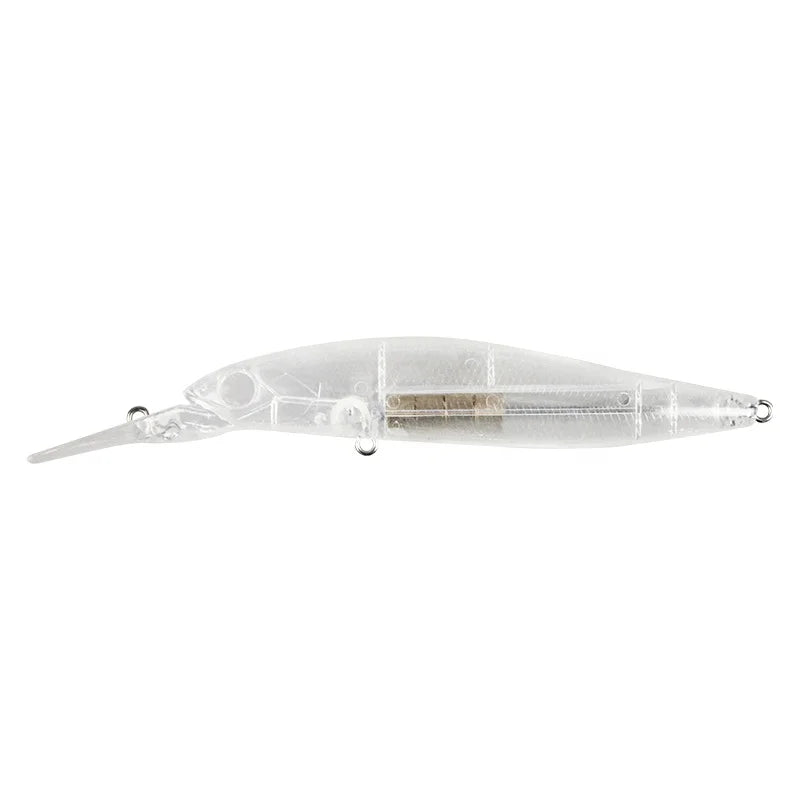 Unpainted ABS Lure Blanks 11cm/12.5cm Weight Crankbait Floating Simulation Blank Body Trout Salmon Minnow Lure Lake Stream River