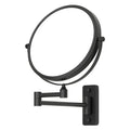 360Â° Rotating Wall Mirror  Round Adjustable Makeup Mirror with Swivel Arm Space-Saving Design for Bathroom/Vanity