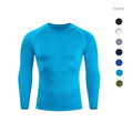 Men's Lightweight Quick Dry Compression Long Sleeve Sportswear Moisture Wicking Athletic Base Layer for Running Spring Adults