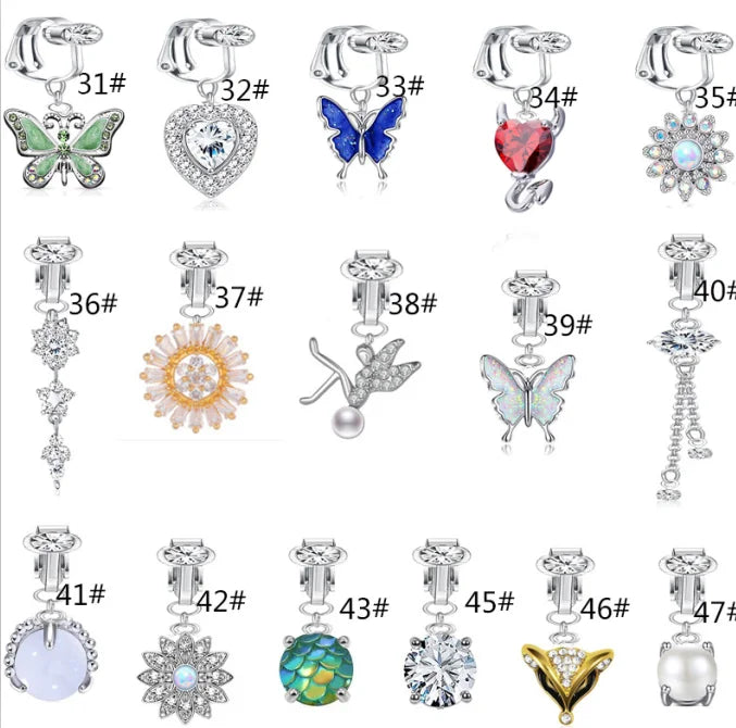Gaby New Arrive Popular Rabbit Non Piercing Dangling Belly Piercing New Clip on Belly Ring Wholesale Piercing Jewelry