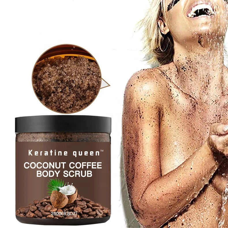 Manufacturer OEM  Exfoliator Organic Skin Whitening Cream Coffee Body Scrub