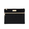 2021 Factory Wholesale Velvet Cosmetic Jewelry Bag Custom Fashion Travel Golden Zipper Organizer Pouch Makeup Bag for Lady