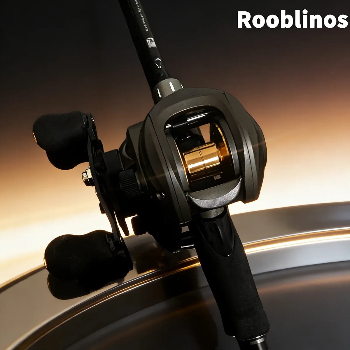 [Germany Stock]Rooblinos AK2000 Aluminum Baitcasting Reel Left Hand Two-Speed System