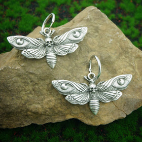 Wholesale Fashion Gothic Insect Death Moth Earrings for Girls and Adolescents Jewelry Birthday Gift