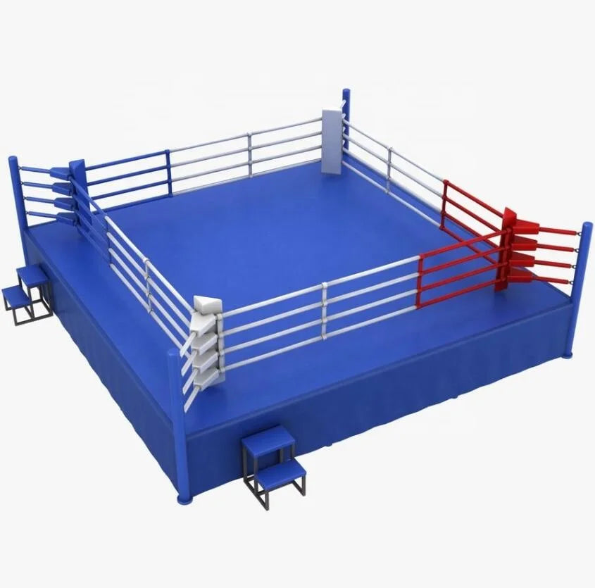 Hot Sale Used UFC MMA Standard AIBA Boxing Ring 5m*5m Heavy-Guage Structural Steel Professional Competition Floor Custom Logo