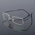 Men High Quality Super Stretch Metal Temple Eyeglasses Frame Ultralight Frameless Titanium Alloy Tr90 Glasses